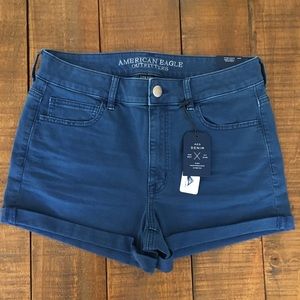 America eagle outfitters blue denim shorts